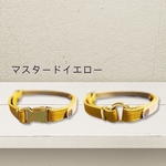 迷子札チョーカー（マスタードイエロー）