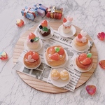 ミニチュアスイーツ　ミニチュアケーキ　9点②　ミニチュアパン　いちご　ストロベリー🍓　春　パン祭り