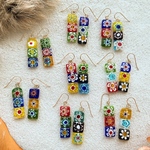 SALE‼️ミルフィオリのモロッカンフラワーバーピアス