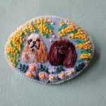 askt0313 様専用ページ( うちの子🐶🐶刺繍ブローチ)