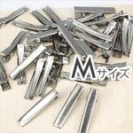 ヘアクリップ パーツ 10本 サイズ シルバー やっとこピン ヘア金具 髪留め 副資材 手芸材料  pt-1256b【Mサイズ】