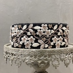 [実物のお色味と違う場合があります] インド刺繍リボン　花　インド刺繍　スパンコール　刺繍リボン　リボン　りぼん　※10月8日よりゆうパケットにて発送