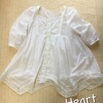 裾変形フリル💞白のふわっとコットンブラウス