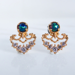 ブラックオパール・シャンデリアピアス