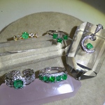 natsmi-525様御予約品です　エメラルド(*˘︶˘*).｡.:*♡💕リング＆ネックレス