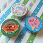 マスキングテープ 【twistmarshmallow・アイスイカ・すいかあいっす】 3種セット