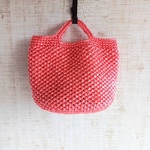 スズランテープバッグストロベリーレッド🍓POPトートBag「夏の扉を開けましょう！！」カラフルドロップスカラーちょっとそこまでバッグ！