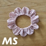 《ザビエルMS》小さいギンガム グレイッシュピンク