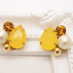 《お気に入り1000突破記念》～kanon～Drop bijou cottonpearl　pierce or earring （D-3）