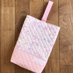 上靴入れ☆27×23マチ6cm 【ゆめかわユニコーン】 ★US.2122  ペガサス　女の子　入園　上靴袋　キルティング　裏地付き｜通園通学用のかわいい巾着袋や入園オーダーHoshizora☆ほしぞら