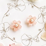 小さな桜　イヤリング