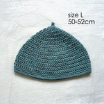 【SALE】50-52cm・Lサイズ・グリーン コットンどんぐり帽子