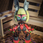 ボブルヘッドフィギュア「SneakySmileyBunny」3Dプリント出力品キット