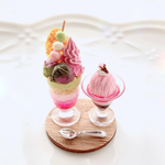 桜餅のパフェ&桜モンブランのセットスイーツ ミニチュアスイーツ ミニチュアパフェ 春パフェ