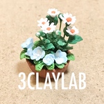 ☆送料無料☆ずっと一緒だよ/マーガレットとネモフィラの寄せ植え
