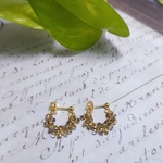 ❣️NEW ARRIVAL❣️大人気✨ファルファーレ・限定カラー🫶ハーフゴールド💫純金（24K）✨サージカルステンレス・ピアス🍀イヤリング変更可🫶綺麗華やかスタイリッシュフェミニン贅沢