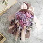 Swag bouquet ＜sirosumire＞＊スワッグ＊春＊ブーケ＊スプリング＊壁掛け＊プリザーブドフラワー＊お花＊ギフト＊記念日＊結婚祝い＊お誕生日祝い＊玄関＊すみれ色