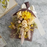 Swag bouquet ＜nanohana＞＊スワッグ＊春＊ブーケ＊スプリング＊壁掛け＊プリザーブドフラワー＊お花＊ギフト＊記念日＊結婚祝い＊お誕生日祝い＊玄関＊ミモザ＊桜
