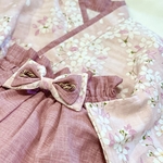 ベビー袴 ♡ 桜 ♡ ピンク♡ くすみカラー ♡ ひな祭り ♡ 100日祝い ♡ お食い初め ♡ 着物 ♡ 袴 ♡ ベビー服