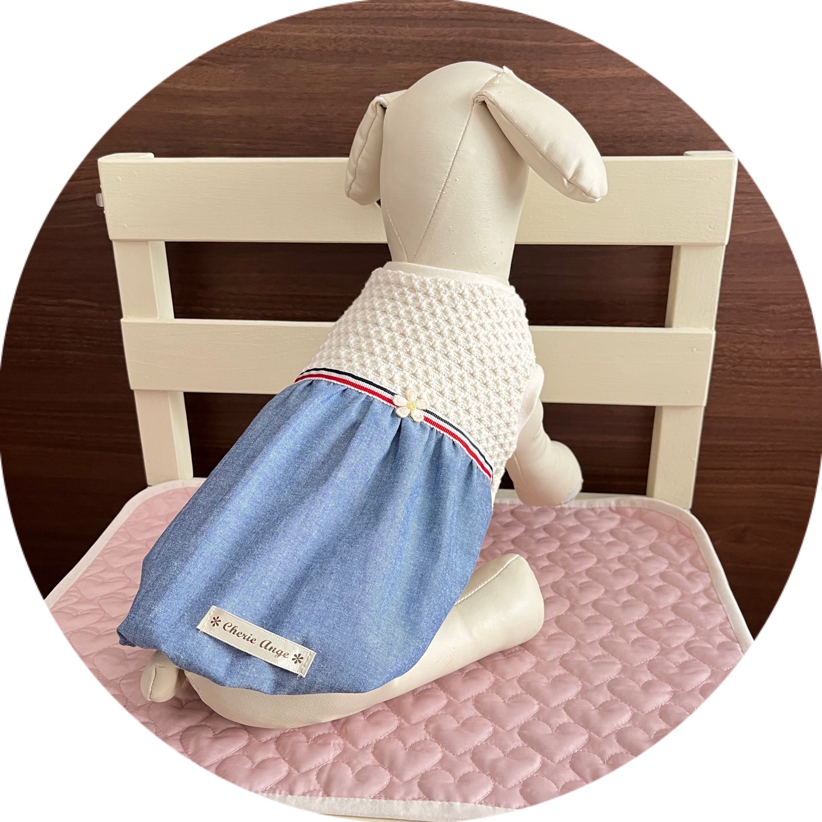 犬服 ❁デニム風ワンピース・バルーンタンクトップ❁ - 犬服