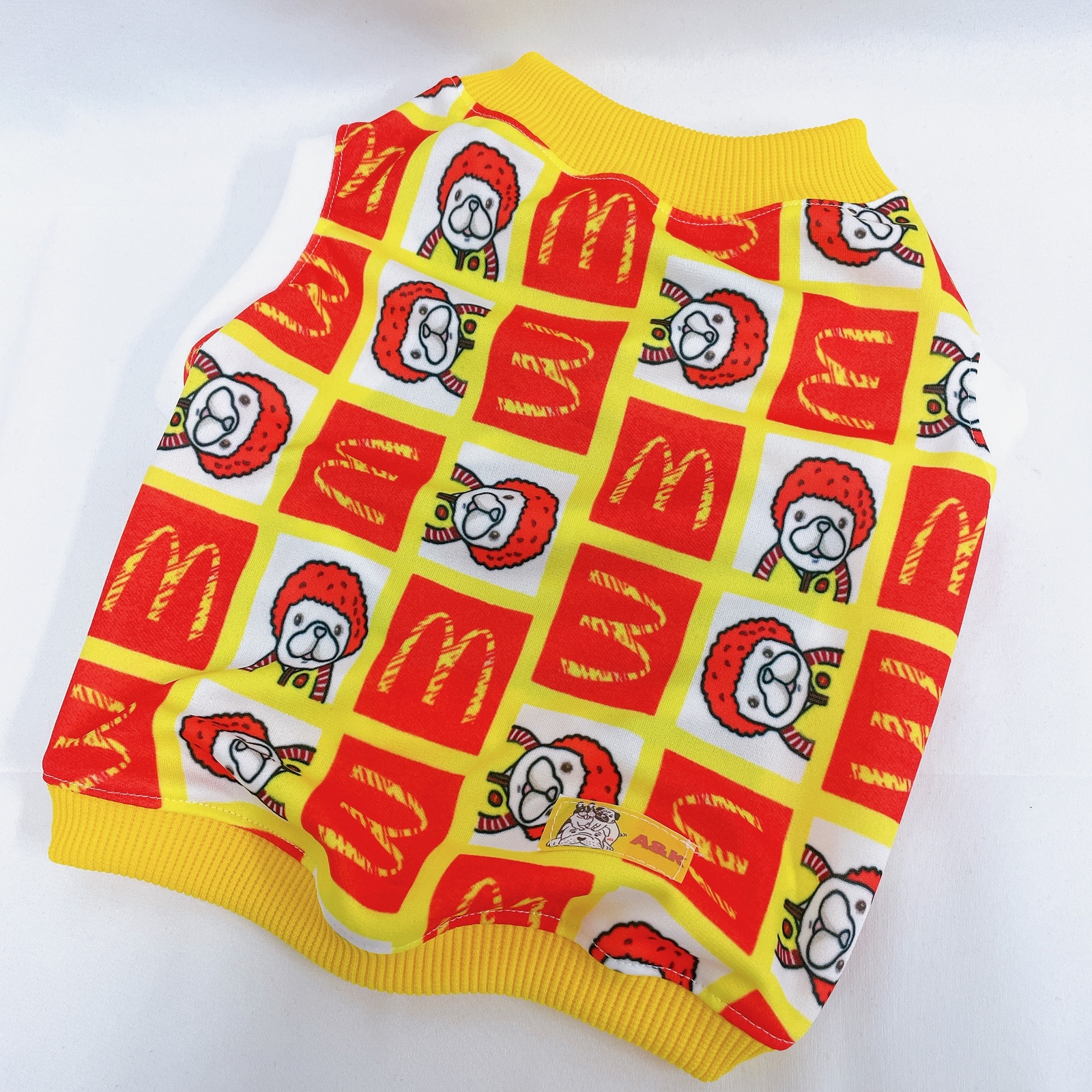 ♡犬服オーダー☆ブヒナルドタンク♪中型犬小型犬フレブル服パグ