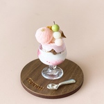 『受注』ミニチュア　三色団子と桜のパフェ