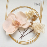 ❇︎❇︎❇︎three3000円以下の髪飾り❇︎❇︎❇︎胡蝶蘭　ピンク　水引セット✨振袖　卒業式　和装　洋装  結婚式　成人式　着物　白無垢　卒業式髪飾り　水引　金箔　袴　ヘアアクセサリー　