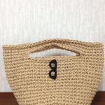 めがねモチーフの麻紐バッグ