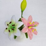 ユリ　百合 　モールアート　フラワーアート　造花