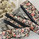 30cm/50cm  インド刺繍リボン  シルク  花柄  1  #ms30