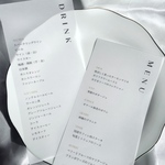 メニュー表　結婚式　トレーシングペーパー　ウェディング　♡ simple