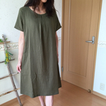 スラブ素材＊ ダブルガーゼ の ワンピース ♪