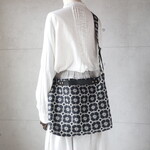 3WAYバッグ（anemone・ネイビー）ミナペルホネン生地使用・ハンドメイド