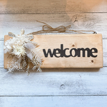 WELCOMEドアプレート【茶系】