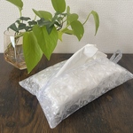 ティッシュカバー　箱なしタイプ専用【レトロな星柄】PVC クリアビニール 防水　ティッシュケース　ペーパータオルケース
