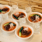 担々麺お待ちどうさま❗️🍜(お水付き)