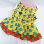 ♡マザコンワンピース♪ピンク黄色中型犬小型犬フレブル服パグ服マックブヒマクドナルドフレンチブルドッグ中型犬小型犬ボストンテリアメッシュ