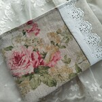 アンティークレース*リネン*薔薇*ポーチ