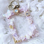 【No.127】💟purple shower💟 B8 トレカケース トレカキーホルダー ホイップデコ 硬質ケース