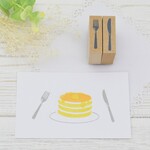 純喫茶はんこ 銀食器 ナイフとフォークのはんこ