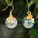 *☆○星と深海時間○☆*スノードーム　イヤリング＆ピアス