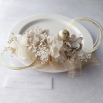 ドライフラワー髪飾り ヘッドドレス  ヘアパーツ ヘアアクセ卒業式 結婚式  袴 水引 結婚式 着物 前撮り 
