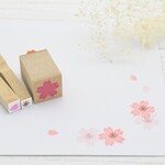 桜はんこ-桜の2色押しはんこ