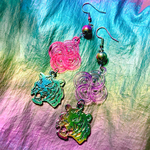 💜🐅偏光虎ピアス🐅🩷