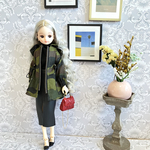 カーキ　ウエスト絞り　マウンテンパーカー　ジャケット　コート　リカちゃん　ピュアニーモ　ブルゾン　コート