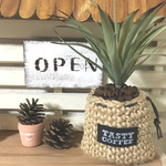 コーヒー麻袋風グリーン