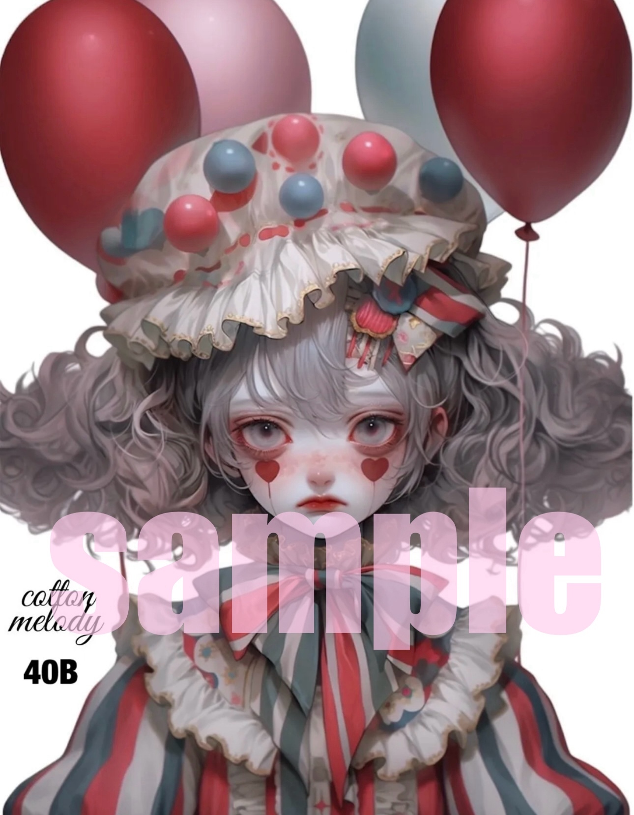 nene様コラボ企画対象 original sticker « No.N2994 » // 人物 