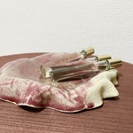 陶器プレート。ひびありのため特別価格