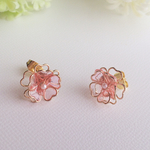 飴色♡桜の一粒ピアス