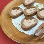 ┊︎新作┊︎あざらしさんのチョコロールケーキキーホルダー【2月限定】
